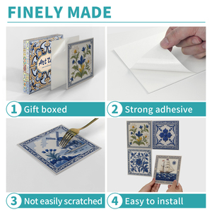 Carreau <span class=keywords><strong>de</strong></span> dosseret en <span class=keywords><strong>PVC</strong></span> imperméable à l'huile carreaux auto-adhésifs autocollant bricolage épissage peler et <span class=keywords><strong>coller</strong></span> panneaux muraux pour <span class=keywords><strong>salle</strong></span> <span class=keywords><strong>de</strong></span> <span class=keywords><strong>bain</strong></span> - Product Image 4