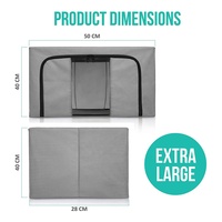 Sac de rangement pliable en acier Non tissé, organisateur de boîte avec fermetures éclair fenêtre transparente pour couettes couverture literie vêtements serviettes jouet