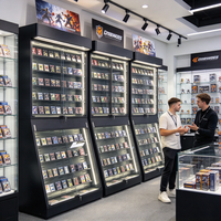 Vitrine de présentation de cartes à collectionner réglable avec éclairage LED, nouvelle collection Fanghua Wholesale