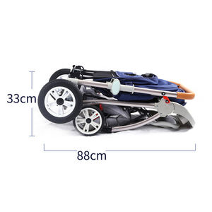 Chaude maman bébé 0-36 mois facile pousser voyage landau <span class=keywords><strong>poussette</strong></span> pliable peut s'asseoir et dormir avec poignée de poussée réversible - Product Image 5