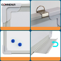 Muebles escolares integrales, pizarra blanca de porcelana, tablero magnético de borrado en seco para colgar en la pared para uso en el aula y la Oficina, hecho de plástico