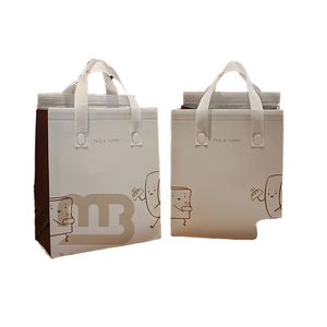 Wholesale Custom Printed Letter Pattern Portable Waterproof Insulated Non-Woven Handled Ice Lunch Disposable Cooler Bags - Product Image 1