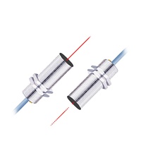 Capteur photoélectrique laser KJT de bonne qualité M18 NPN PNP NO NC à faisceau traversant, réflexion, distance de 30 m, interrupteur avec câble PVC de 2 m