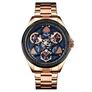 Montre mécanique à quartz Skmei 1678 pour homme, boîtier en alliage de 47 mm, cadran en verre à engrenages creux, cadeau de mode d'affaires personnalisé, pointeur - Product Image 2