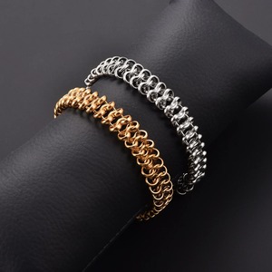 12 มม.ฮิปฮอปร็อคพังก์สร้อยข้อมือสแตนเลสสายรัดข้อมือกำไลข้อมือกันน้ำเครื่องประดับอุปกรณ์เสริม - Product Image 3