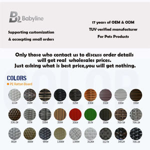 Kunden spezifisches <span class=keywords><strong>2</strong></span>-stufiges gewebtes Katzen bett | Open - Air Lounge & geschlossene Höhle | Rattan-Haustier möbel Ideal für Hunde und Katzen - Product Image 6