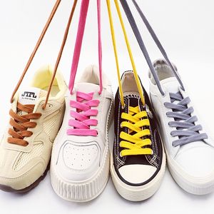 Lacets de chaussures en polyester épais de haute qualité, monocouche, 8 mm de large, lacets plats colorés pour baskets, qualité de course, paire - Product Image 6