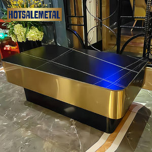 เคาน์เตอร์บาร์โลหะทันสมัยสำหรับการตกแต่งภายในที่ทันสมัยทนทานและปรับแต่งได้โต๊ะบาร์ในบ้านพร้อมคาเฟ่เคาน์เตอร์ร้านอาหาร - Product Image 4