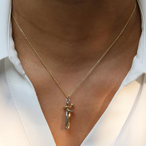 Collana dell'Amore Eterno Bicolore, Gioiello Regalo Caldo e Alla Moda per Coppie, Vendita All'Ingrosso per Uomo e Donna - Product Image 5