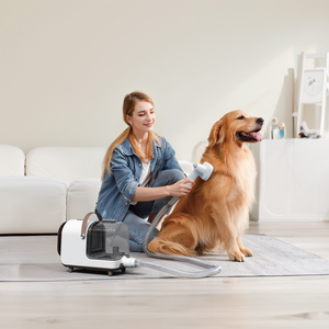 Multifunctionele huisdierverzorgingsstofzuiger, ABS-plastic, efficiënte vachtverwijdering, duurzame latexbatterij voor katten en kleine honden - Product Image 2