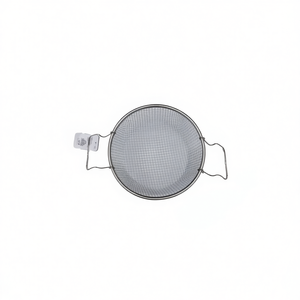 Cesta de malla metálica duradera de 24 cm con mango de acero inoxidable para freír, coladores y escurridores de cocina eficientes - Product Image 2