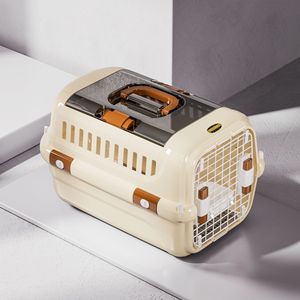 Köpekler için yeni tasarım kırmızı havayolu nakliye onaylı plastik seyahat taşıma kafesi - Product Image 3