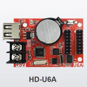 HD-U6A U60 U6B U62 U63 U64 scheda di controllo dell'unità Flash USB P10 modulo LED rosso scheda di controllo bicolore rossa monocromatica