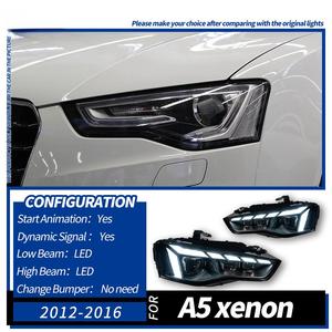 12-16 Audi A5 ve S5 Far Grubu Modifikasyonu Su Akışlı Direksiyon Yükseltmesi ile Yeni <span class=keywords><strong>6000k</strong></span> <span class=keywords><strong>LED</strong></span> Sürüş Lambası - Product Image 5