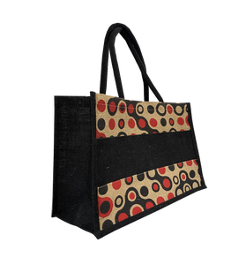 Sacs de shopping en jute de qualité supérieure, grand sac à main en jute pour femmes et hommes avec impression sérigraphique élégante - Product Image 1