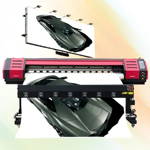 digital Impresora de gran formato large format fff eco solvent uv diy 10 ft by 6ft 6 feet two XP600 heads large format printer