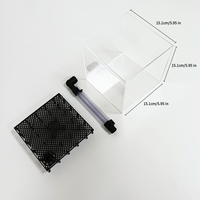Quadratische Transparente Acryl UGF Filter Aquarium Box für Garnelen- und Fischtanks, Zuchtlandschaftsbox für Wasserpflanzen, Heimdekoration