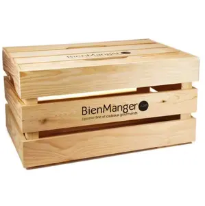 Scatola di pino in legno personalizzato con fori a mano e una goccia sul coperchio cassa di vino in legno massiccio