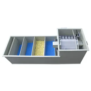 Qlozone landscape fish pool filtration equipment bio uv drum filter multiple chamber filter systems for koi fish ponds