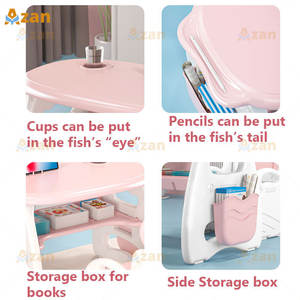 ชุดโต๊ะและเก้าอี้เด็กแบบ Ergonomic <span class=keywords><strong>โต๊ะ</strong></span>กิจกรรมพลาสติกทันสมัยสำหรับอ่านหนังสือ วาดภาพ <span class=keywords><strong>เขียน</strong></span><span class=keywords><strong>หนังสือ</strong></span> ใช้ในห้องนอนและโรงเรียน - Product Image 5