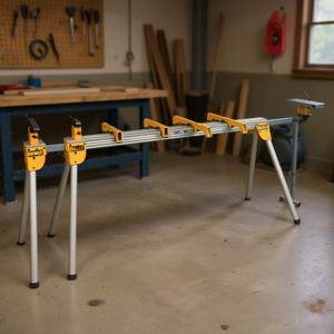 Support de pièce à travailler Dewalt avec roulettes coulissantes de 8 pieds de long pour les travaux de menuiserie et de métallurgie - Product Image 3