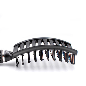 Outil de coiffure et de massage du cuir chevelier à prix réduit, brosse à cheveux en poils de sanglier naturels et nylon - Product Image 5