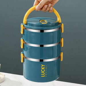 Boîte à lunch isolée scellée Offre Spéciale Employé de <span class=keywords><strong>bureau</strong></span> Boîte à repas en acier inoxydable avec four à micro-ondes Chauffée Boîte à bento Étudiante Femme - Product Image 2