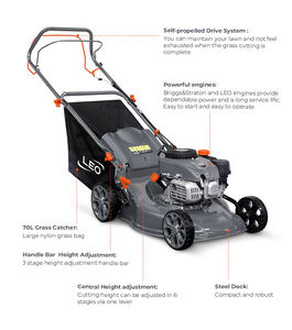 LEO LM46Z-L(NP130), Заводские садовые инструменты, 4-тактные легкие самоходные газовые бензиновые газонокосилки, газонокосилки, оптовая продажа - Product Image 5