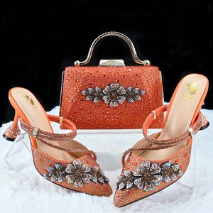 Conjunto de Bolso y Zapatos Italianos <span class=keywords><strong>para</strong></span> Mujer, Color Azul Rey, con Bolsos a Juego, Empaque de Lujo - Product Image 3
