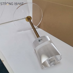<span class=keywords><strong>Plexiglass</strong></span> cuối vòng nhỏ trong suốt Acrylic bên Bảng đồ nội thất phòng khách sang trọng Acrylic Bàn cà phê - Product Image 6
