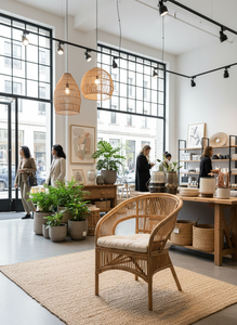 Chaise en bambou Fabiano - Design moderne élégant et confortable pour les chambres et les espaces de vie en appartement - Product Image 2