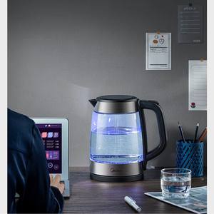 Bouilloire électrique en verre Midea 1,7 L avec contrôle de la température, arrêt automatique, base rotative à 360 degrés - Product Image 4