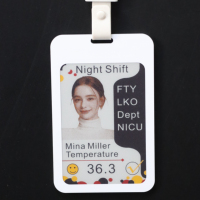 Tarjeta de Identificación Digital para Empleados, de 4 Pulgadas, 528*768, 4 Colores, con Tinta Electrónica, Carga Inalámbrica 2.4G BLE, Reescribible