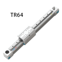 Actuador Lineal de Correa TR64, Módulo de Guía Lineal de Aluminio, Rodamiento con Capacidad de Carga de 35 kg, Precisión de 0.05 mm, Eje Lineal Accionado por Motor