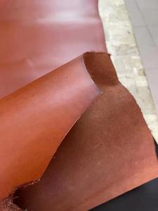 ब्राउन गाय तेल tanned गाय चमड़े इटली गुणवत्ता अच्छा रंग और पागल हार्स शैली गाय त्वचा - Product Image 3