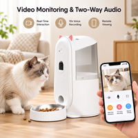 Distributeur automatique de nourriture pour chats et chiens 4L, 3-12mm, avec caméra de détection de nourriture et de confiture, 1-10 repas par jour, certifié CE FCC RoHS, OEM ODM