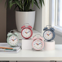 Réveil numérique de bureau moderne de 4 pouces LUMINOVA avec fonction Snooze, petit, silencieux, en ABS, porte-crayons pour étudiants, idéal pour le matin