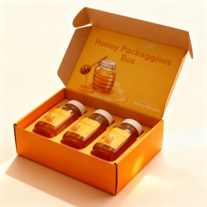 Thời trang Heavy-Duty tông mật ong hộp thực phẩm mạnh mẽ hơn mực đậu nành hộp vận chuyển cho thực phẩm - Product Image 2