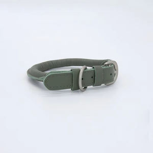 SinSky OEM profesional de marca personalizada Logotipo de cuerda redonda de cuero de vaca collar de perro para perro de leña y collar de perro de viento - Product Image 6