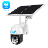 Offre Spéciale Q26 : Caméra Solaire 4G V380 avec Panneau Solaire, Système de Sécurité Extérieur Sans Fil WiFi, Caméra de Surveillance Intelligente PTZ CCTV pour Extérieur