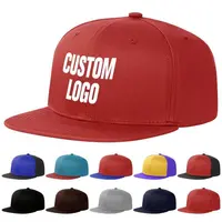 Chapeaux à rabat blancs noirs de haute qualité, Logo brodé personnalisé, fournisseurs de chapeaux