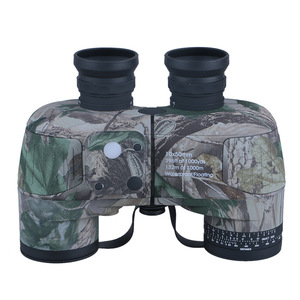 Marines powerful Waterproof shockproof 10X50 porro Binoculars Telescope with Rangefinder Compass reticle