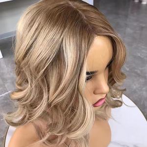 100% 欧洲处女人发定制Balayage金发犹太犹太丝绸基础上衣 - Product Image 2