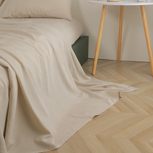 Qin Yue Bamboo Cotton <b>Bedding</b> <b>Set</b> 2.0m Bed Four-Piece Solid Color Breathable Simple Style Summer Spring Autumn Use - Product Image 3