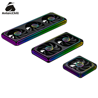 Kipas Chassis Modular AntarcChill 360mm dengan Cincin CD Center Glow, Efek Cermin Tak Terbatas, Aliran Udara Tinggi, Kipas RGB Kecepatan Tinggi, Logo Kustom