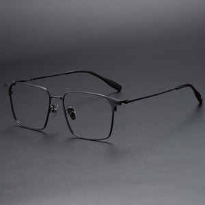 81006 Glasses <strong>Frame</strong> Pure <strong>Titanium</strong> Glasses <strong>Frame</strong> Men Retro Glasses Ultra Light - Product Image 3