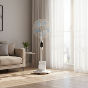 <span class=keywords><strong>Ventilateur</strong></span> brumisateur électrique numérique à moteur AC en plastique avec télécommande pour le refroidissement - Product Image 5