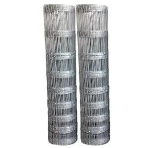 Hot sale Fixed Knot Woven Wire Field Game Fence Roll Goat Hog Farming Fencing Wire Mesh Galvanized Sheep Cattle Farm Fence