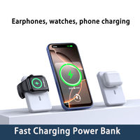 Nuevo Cargador Portátil Inalámbrico Magnético de 15W y 10000mAh con Soporte, Carga Rápida