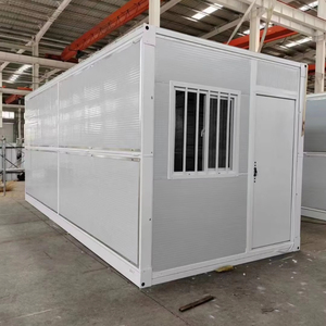 20ft 휴대용 강철 배송 컨테이너 하우스 모듈식 접이식 조립식 보관 사무실 또는 호텔 사용을 위한 간편한 조립 - Product Image 1